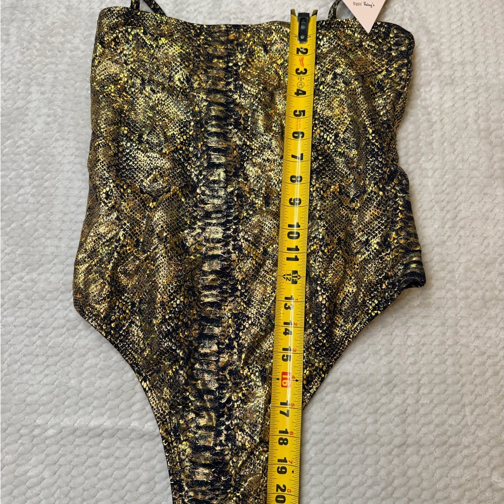 Dippin' Daisy's Metallic Snake Print One Piece - Picture 7 of 9